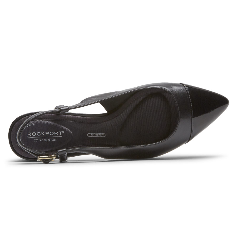 Rockport Womens Total Motion Salima Posted - Slingback Black - MZN751604